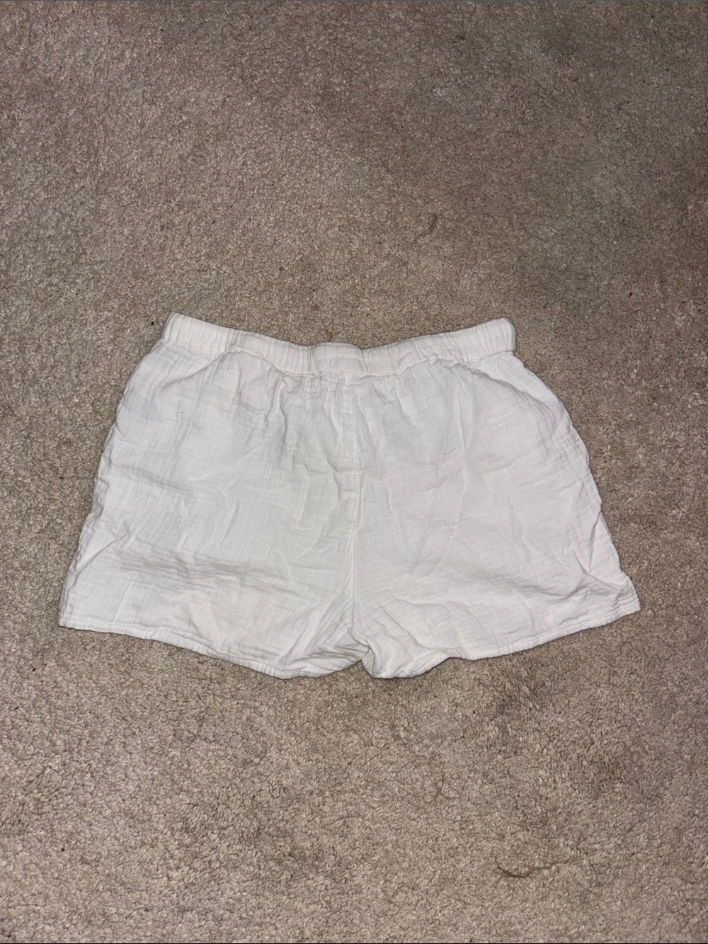 Linen shorts white - Picture 2 of 3